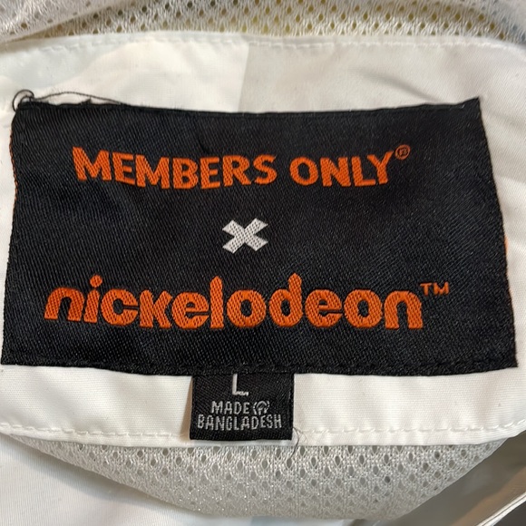 Members Only Nickelodeon Jacket size Large lightweight 2 pockets zip fro… - Picture 3 of 16